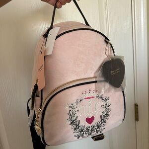 New with tags juicy couture heritage velour backpack